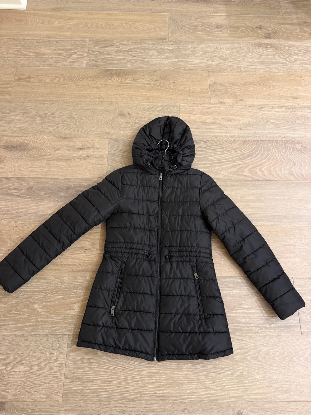 Zara Black Puffer Jacket XS